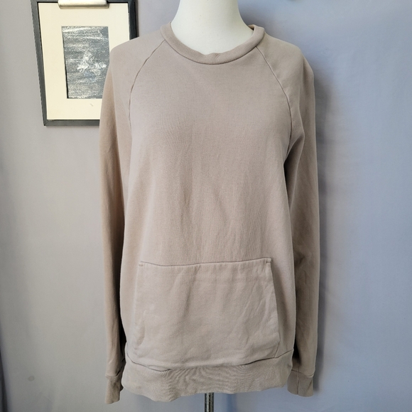 Everlane Track Organic Cotton Crew Neck Pullover Sweatshirt M - Picture 2 of 16